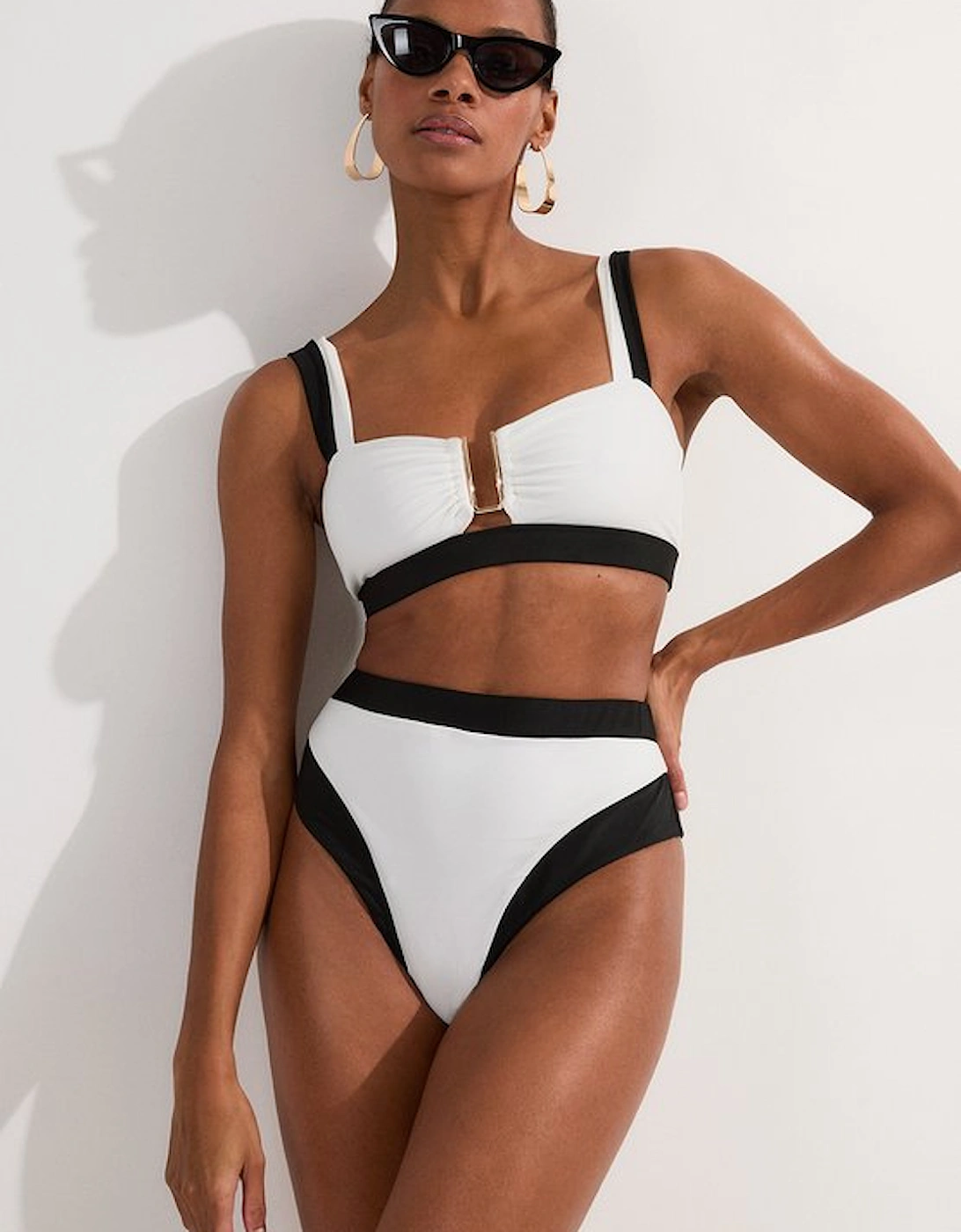 Contrast Trim High Cut Bikini Bottom, 5 of 4