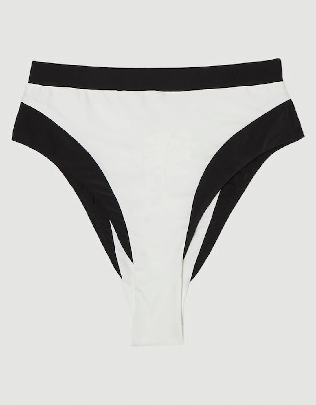 Contrast Trim High Cut Bikini Bottom