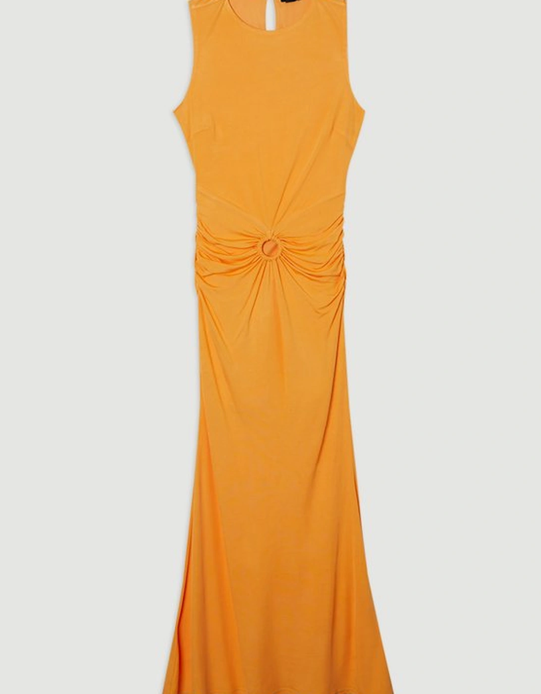 Premium Stretch Crepe Jersey Maxi Dress