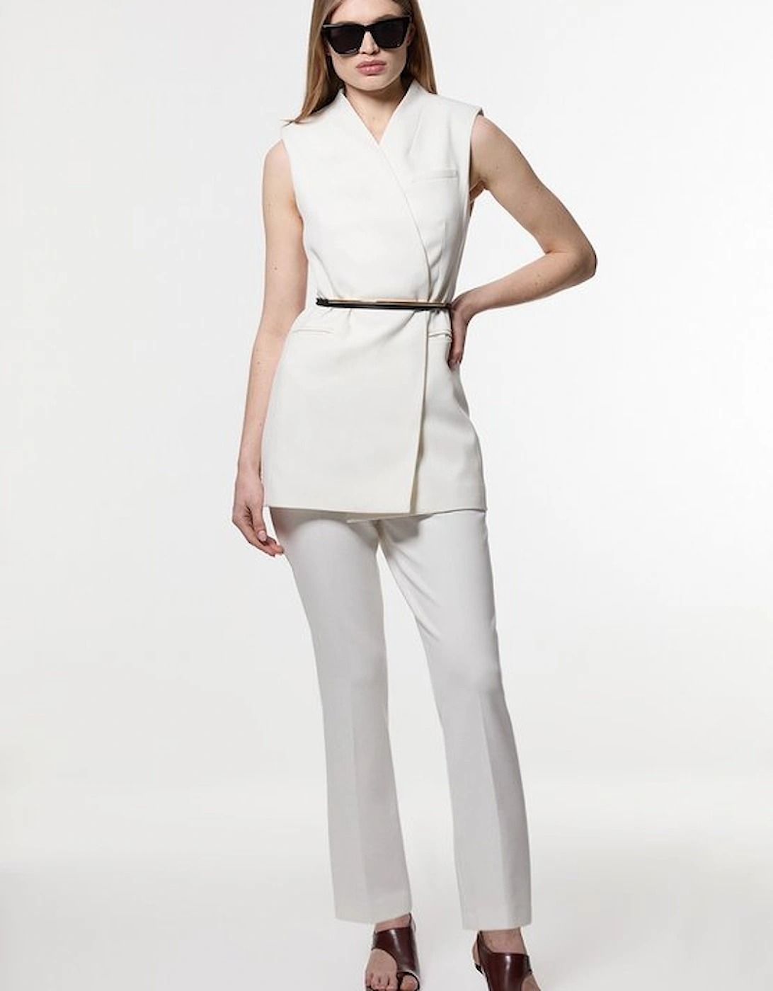 Compact Stretch Slim Leg Tailored Trouser