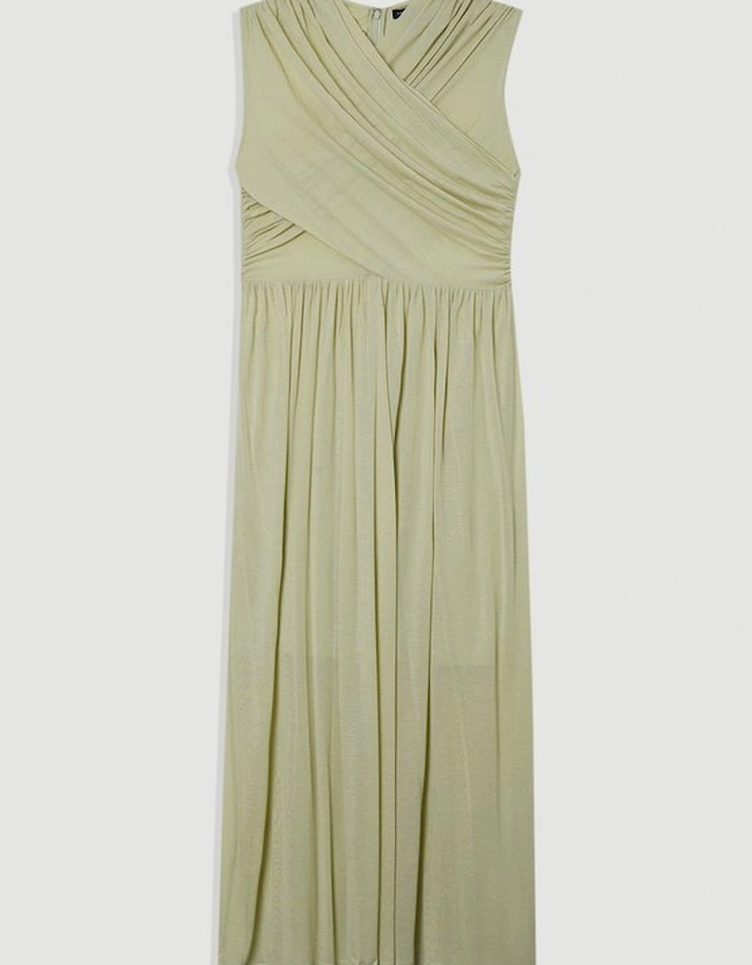 Premium Tencel Jersey Wrap Detail Midi Dress