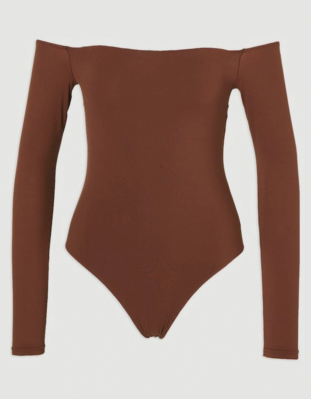 Cold Shoulder Long Sleeve Contour Jersey Bodysuit