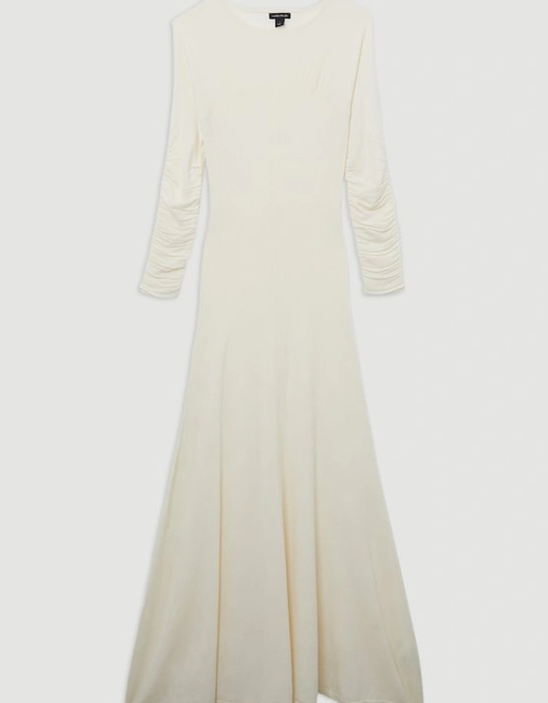 Wool Cashmere Knit Ballet Maxi Dress