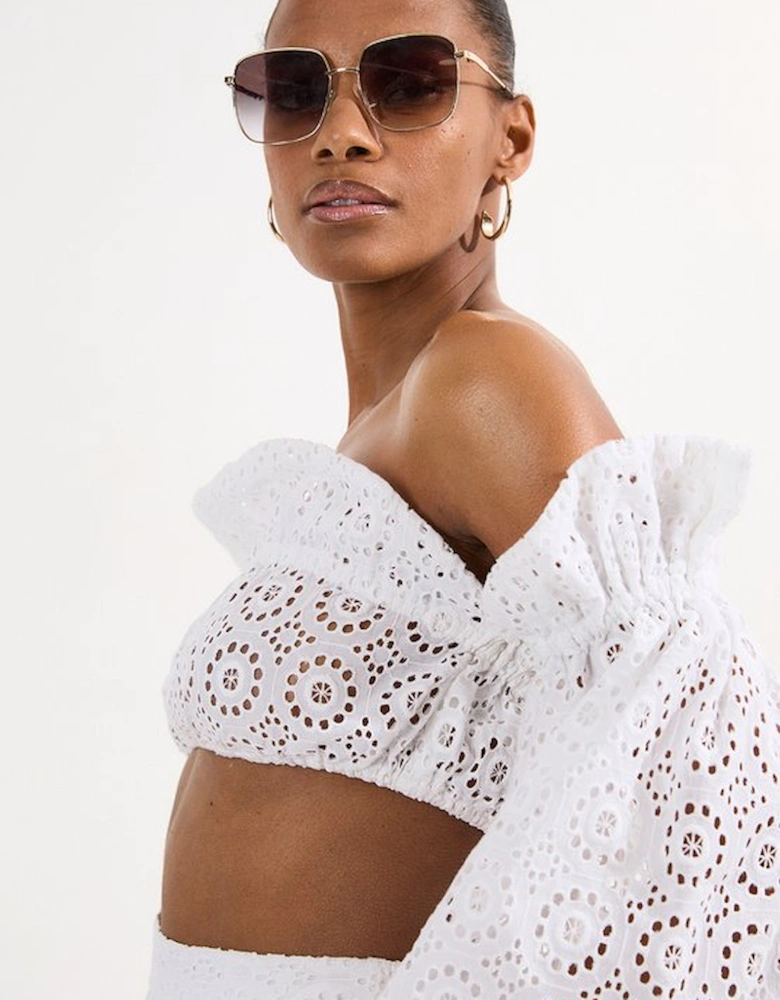 Beach Woven Bardot Beach Top