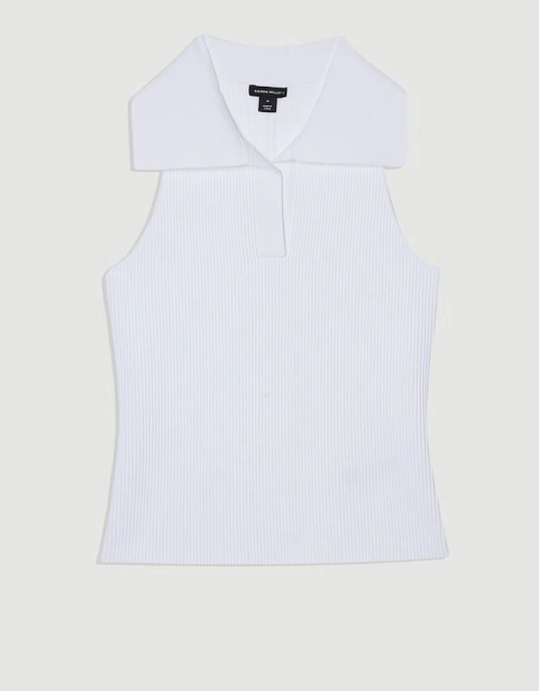 Compact Knit Sleeveless Top