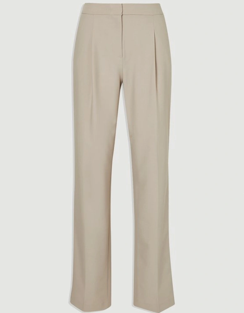 Stretch Denim Wide Leg Jean