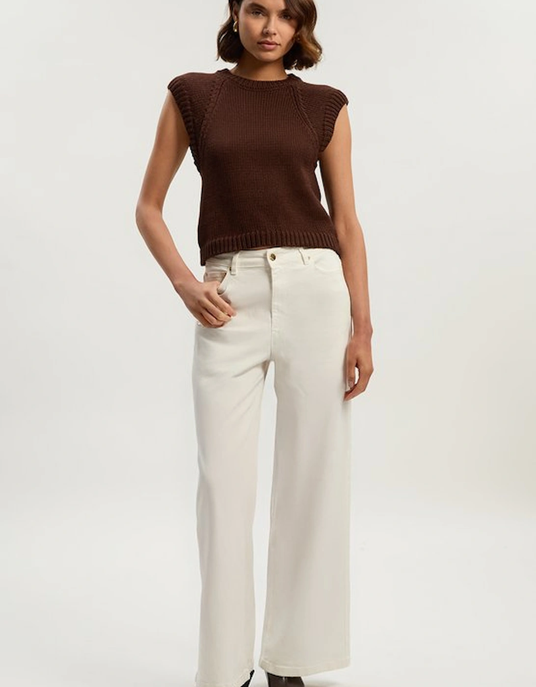 Stretch Denim Wide Leg Jean, 5 of 4