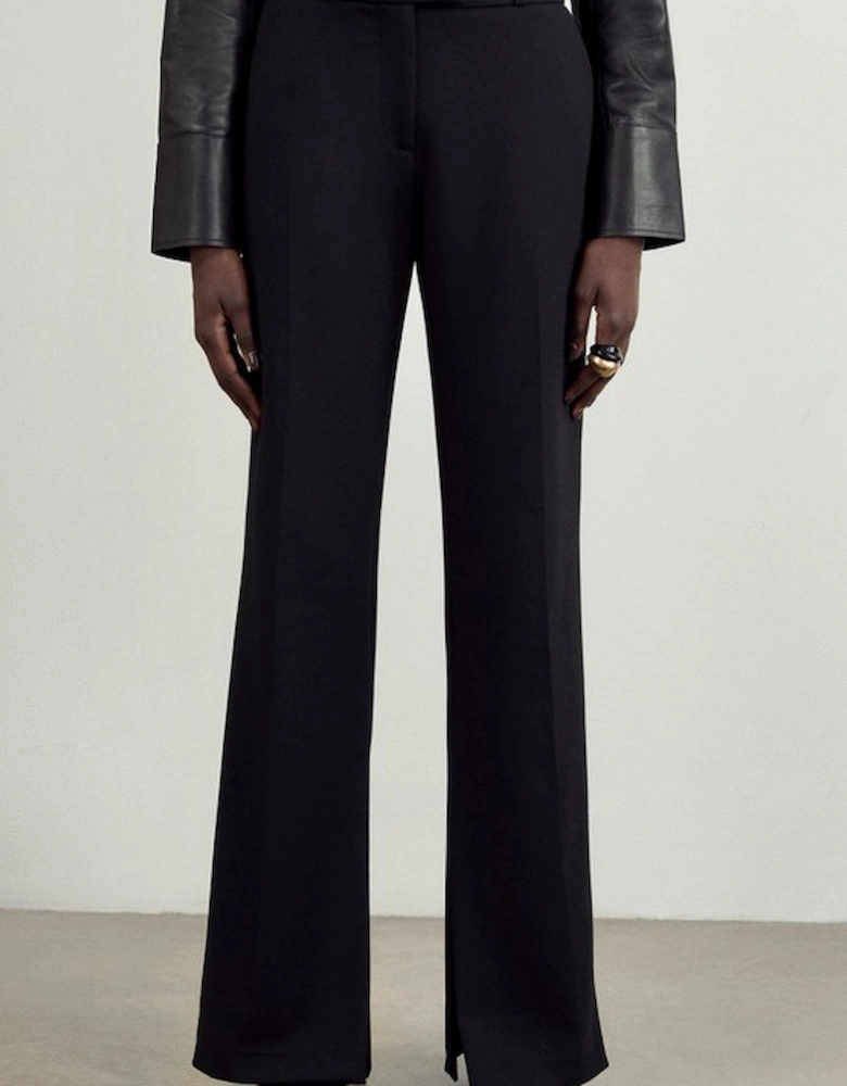 Compact Stretch Wide Leg Trouser