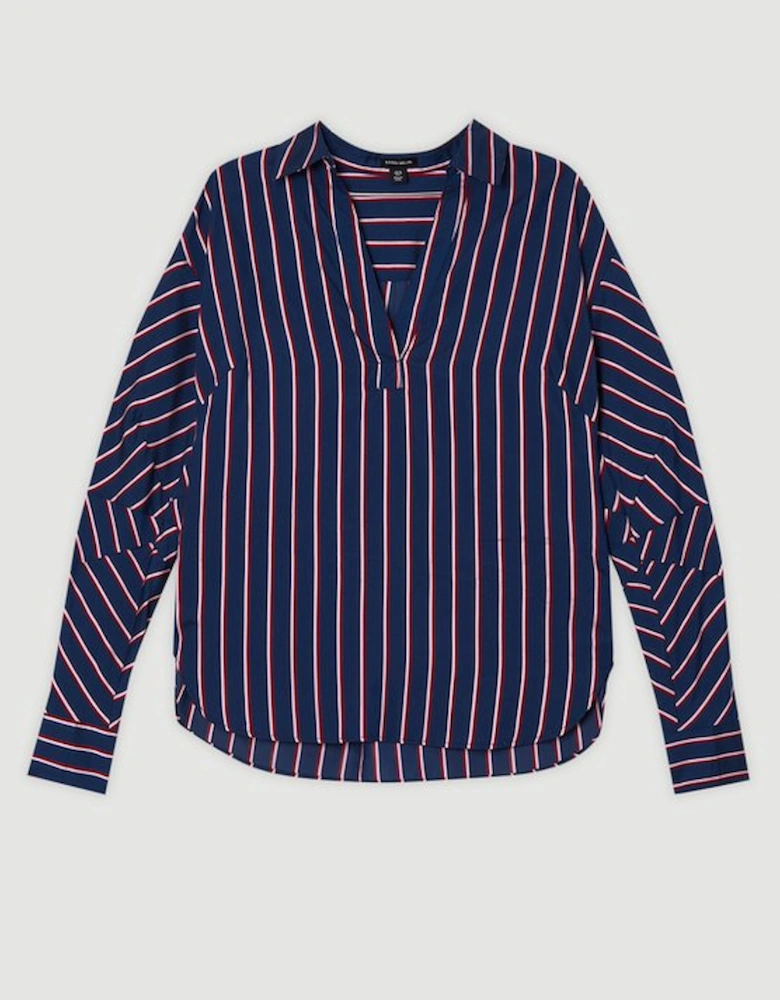 Cotton Stripe Tailored Shirt