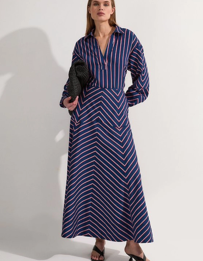 Cotton Stripe Tailored Shirt