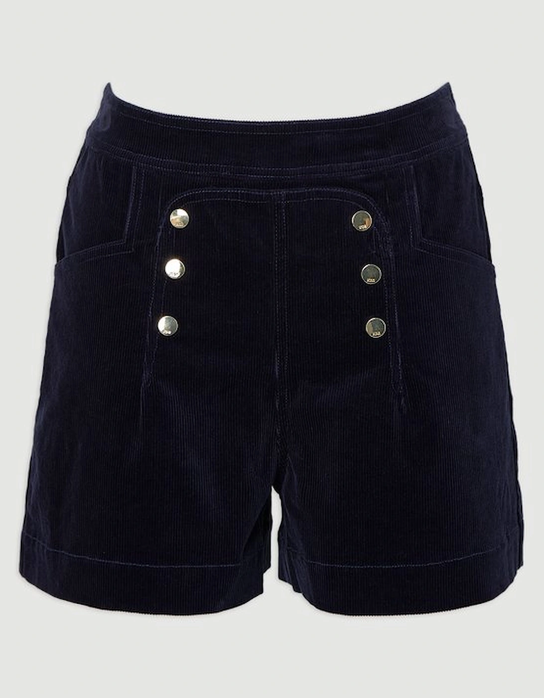 Stretch Cord Button Detail Short