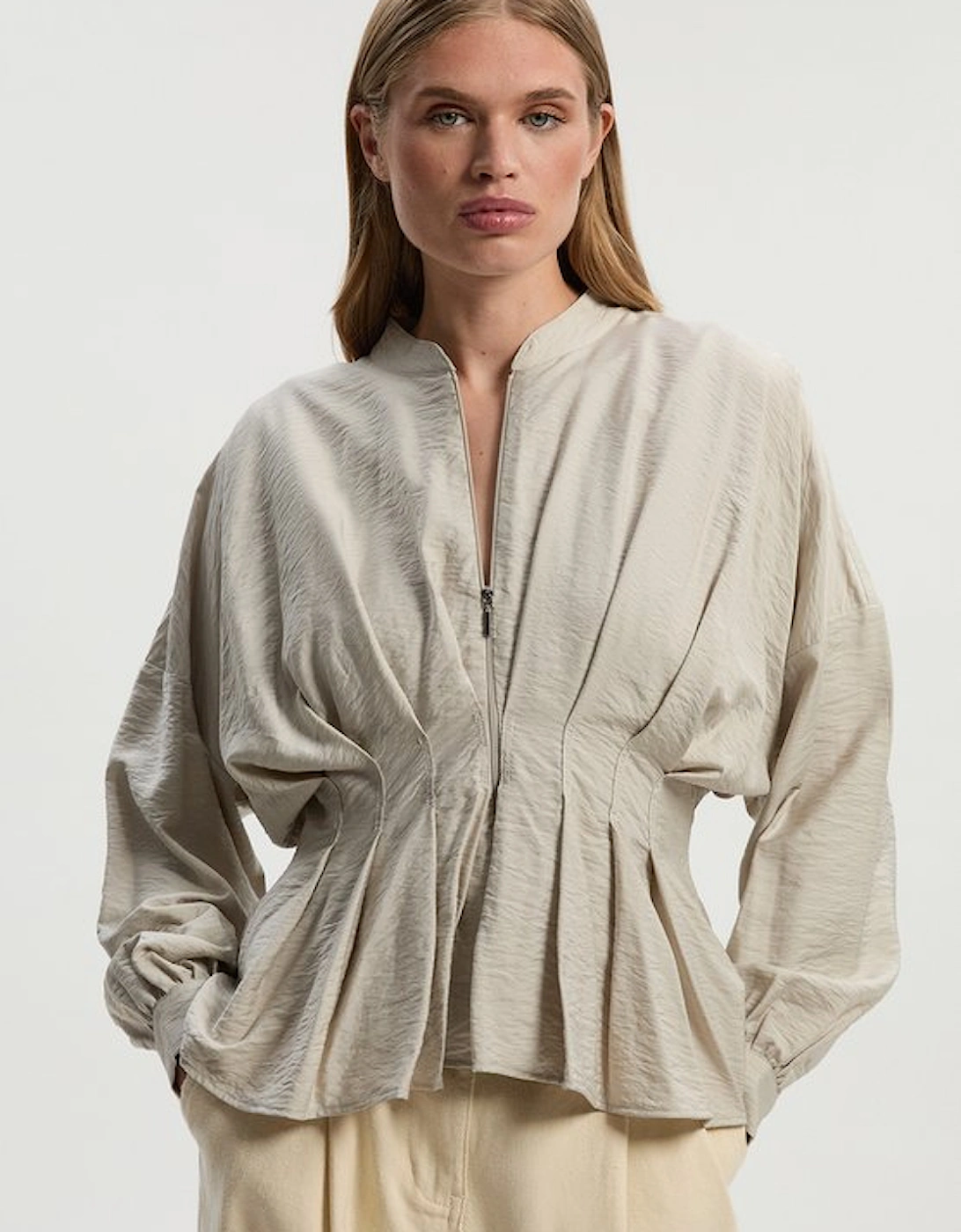 Pleated Detail Woven Jacket, 5 of 4