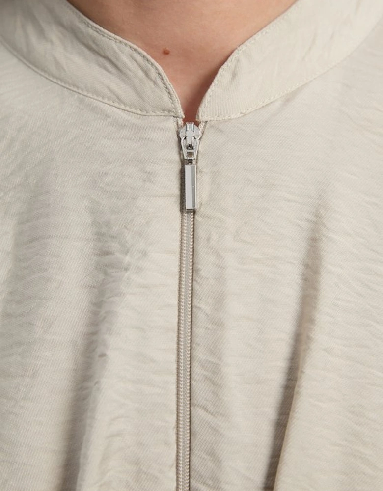 Pleated Detail Woven Jacket