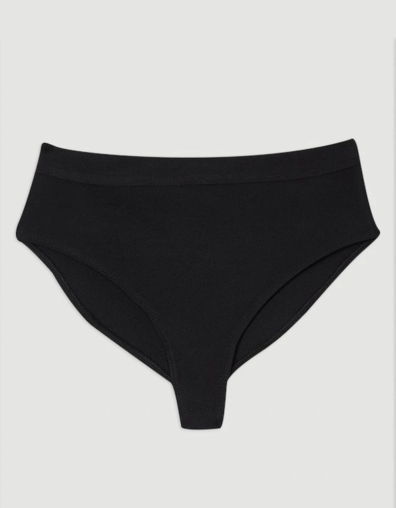 High Waisted Bandage Bikini Bottoms