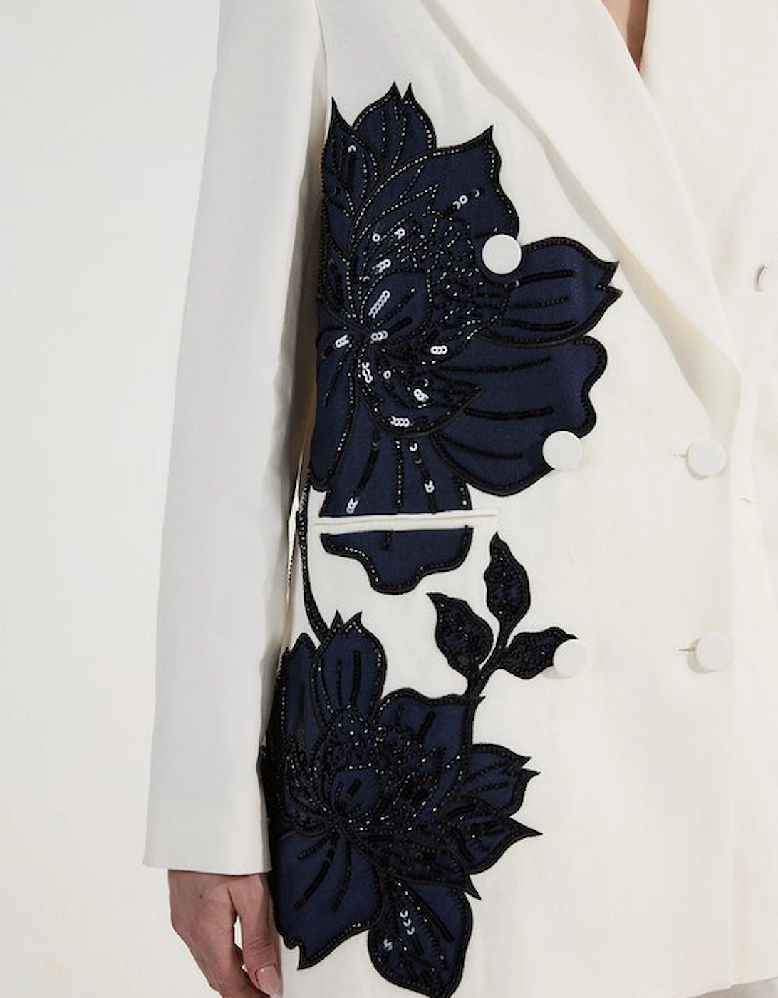 Premium Summer Embellished Applique Tailored Jacket