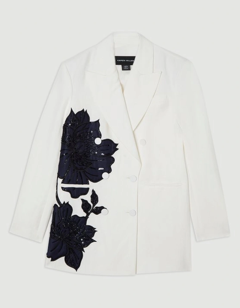 Premium Summer Embellished Applique Tailored Jacket