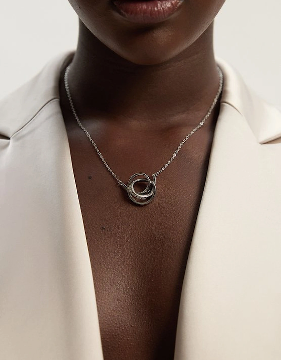 Crystal Ribbon Pendant Necklace, 2 of 1