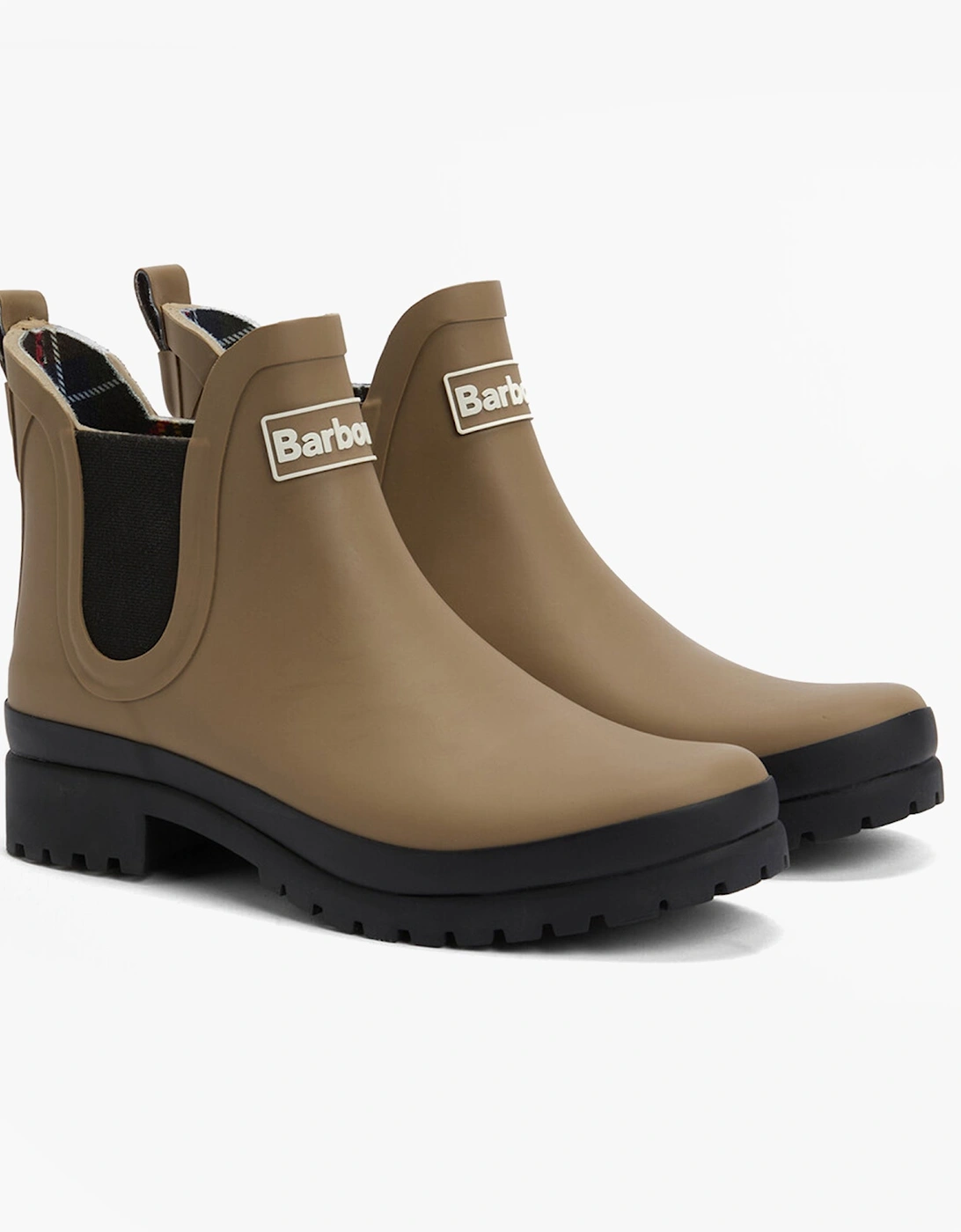MALLOW Womens Chelsea Wellies Military Brown/Black