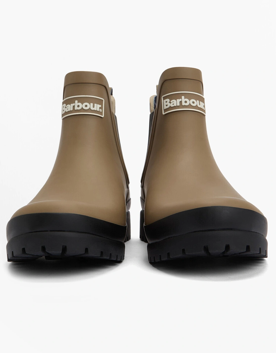 MALLOW Womens Chelsea Wellies Military Brown/Black