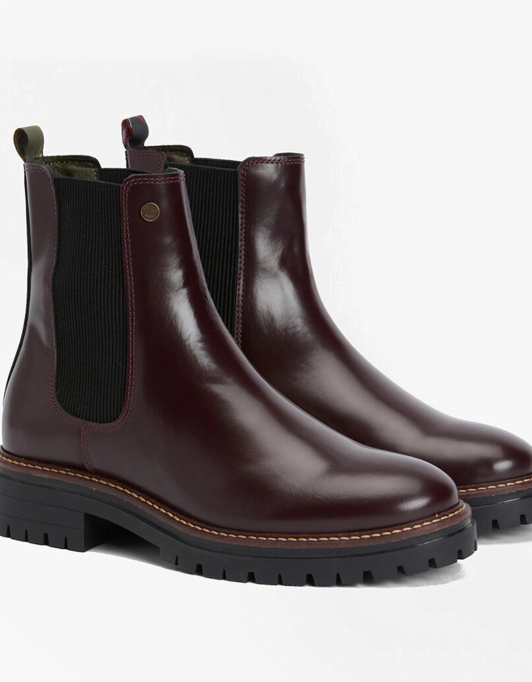 MARLA Womens Chelsea Boots Cherry Glace