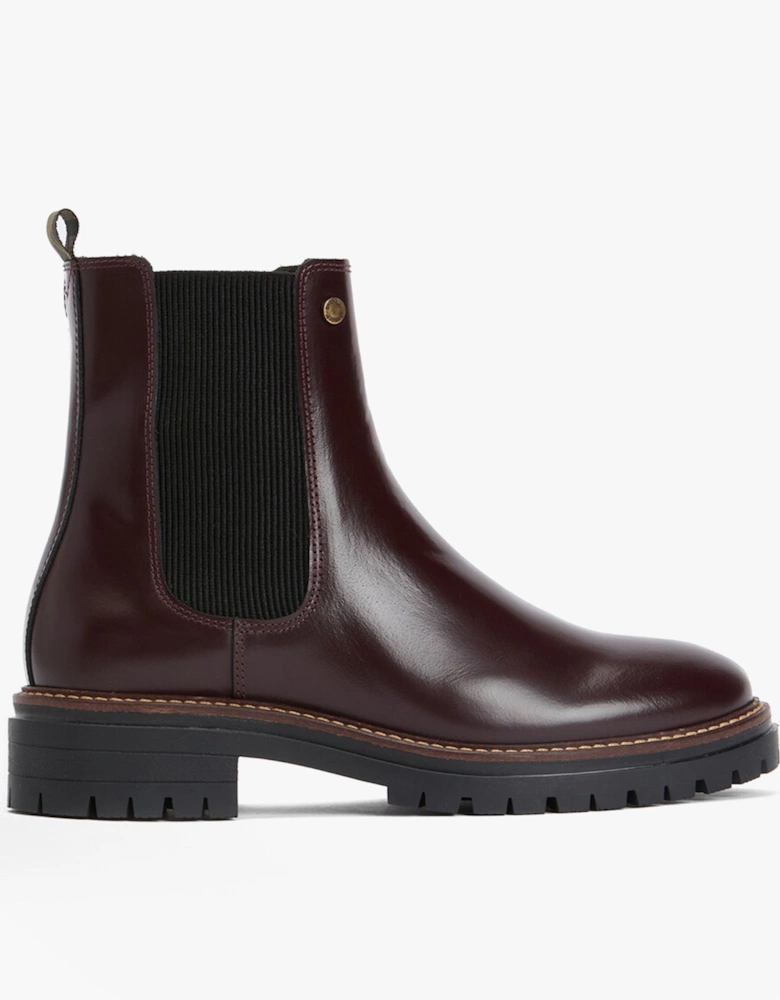 MARLA Womens Chelsea Boots Cherry Glace