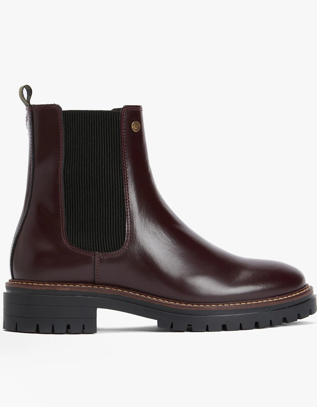 MARLA Womens Chelsea Boots Cherry Glace, 7 of 6