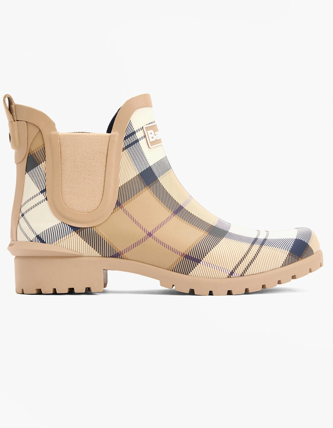 WILTON Womens Chelsea Wellies Hessian Tartan, 7 of 6