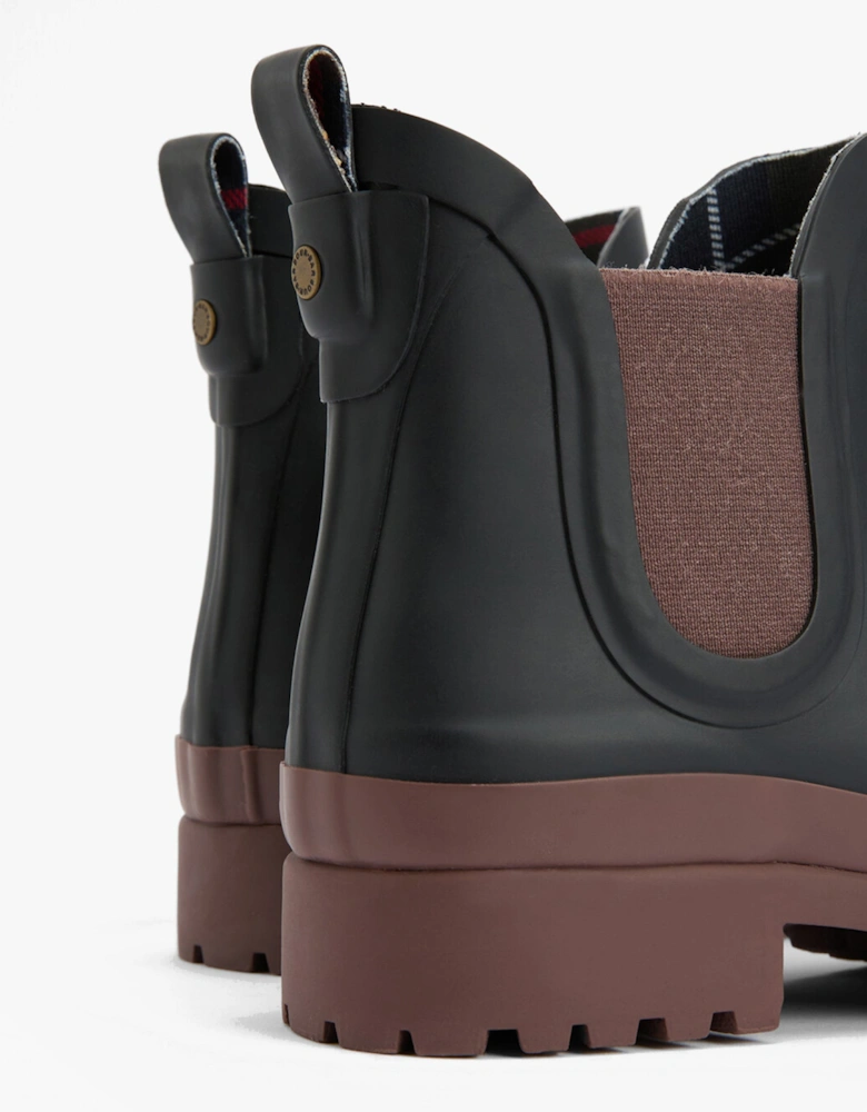 MALLOW Womens Chelsea Wellies Black/Vicuna
