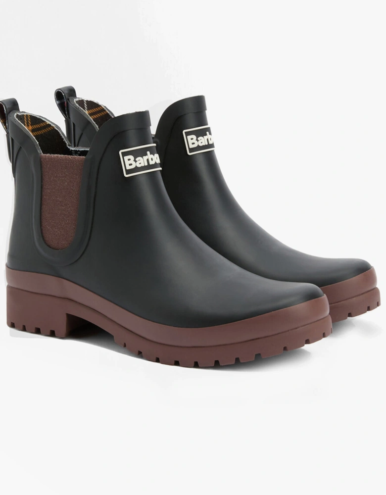 MALLOW Womens Chelsea Wellies Black/Vicuna