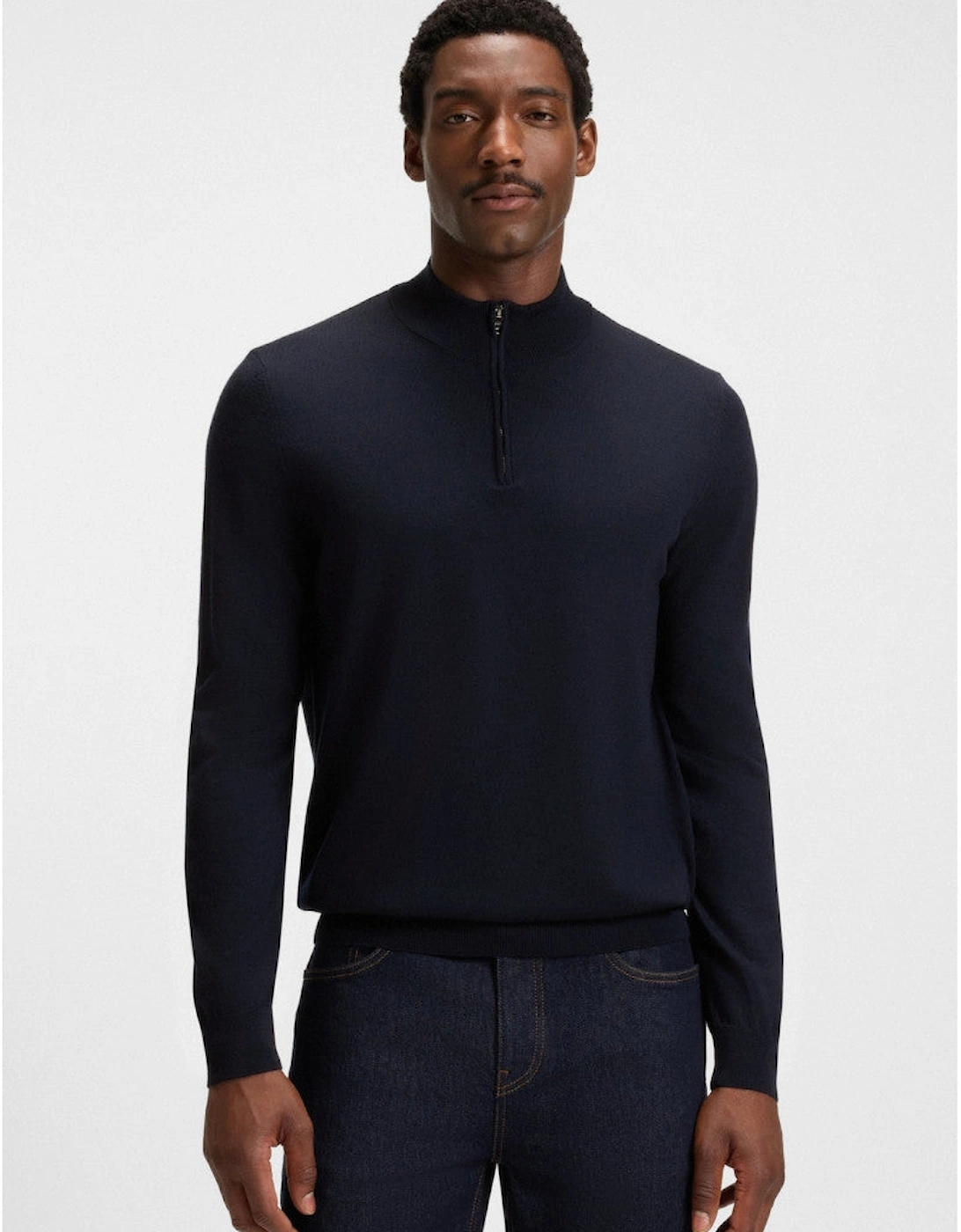 BOSS Black Ebenji Sweater 404 Dk Blue