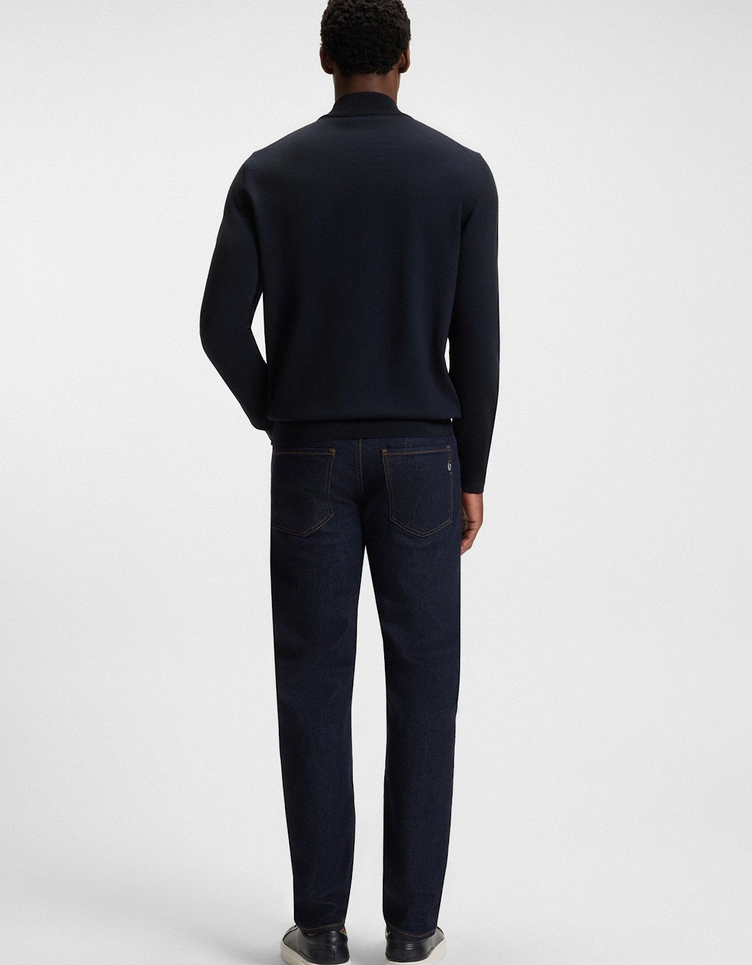 BOSS Black Ebenji Sweater 404 Dk Blue