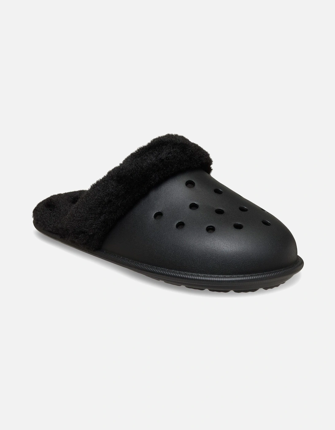 Classic Fuzz Scuff Thermoplastic Men's Black Slippers, 8 of 7