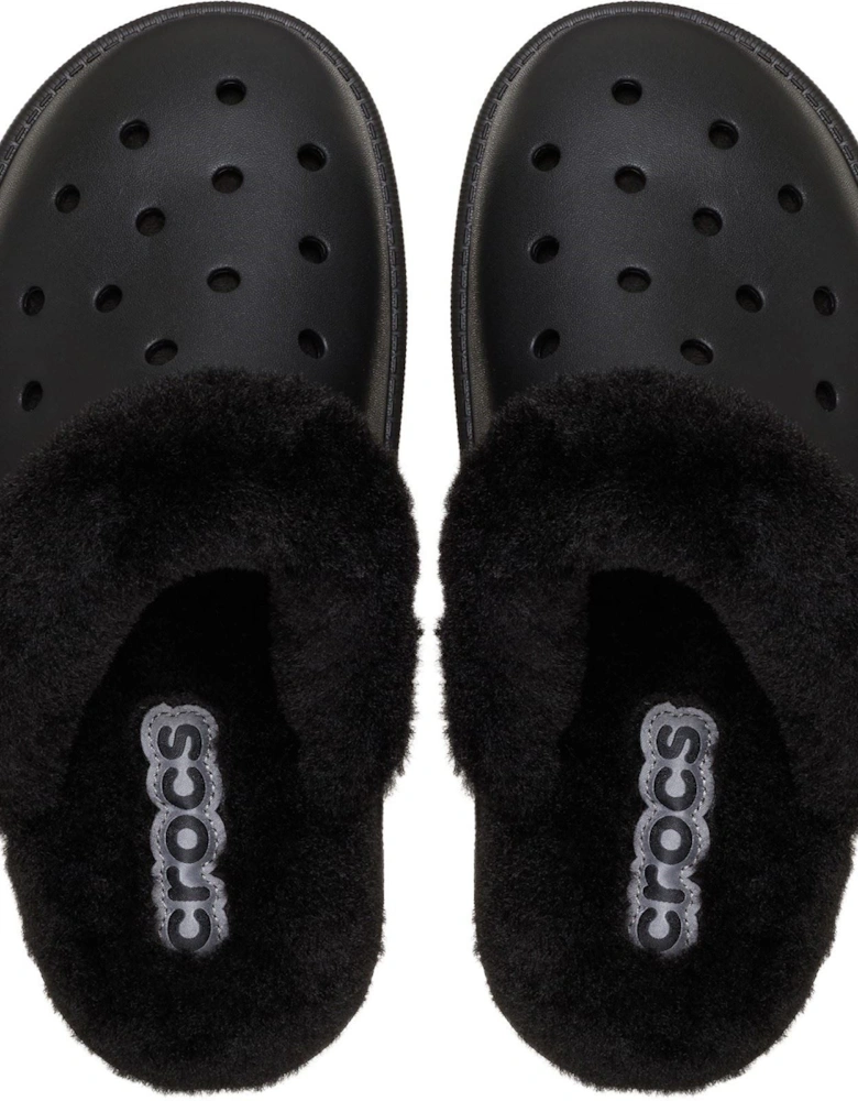 Classic Fuzz Scuff Thermoplastic Men's Black Slippers