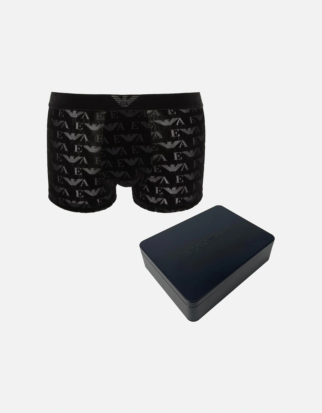 Devoré Velvet Boxer Trunk Gift Tin, Velvet Black, 5 of 4