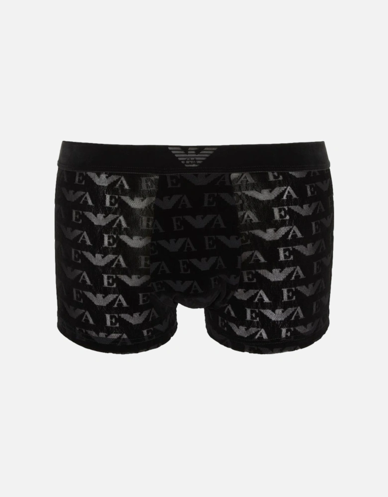 Devoré Velvet Boxer Trunk Gift Tin, Velvet Black