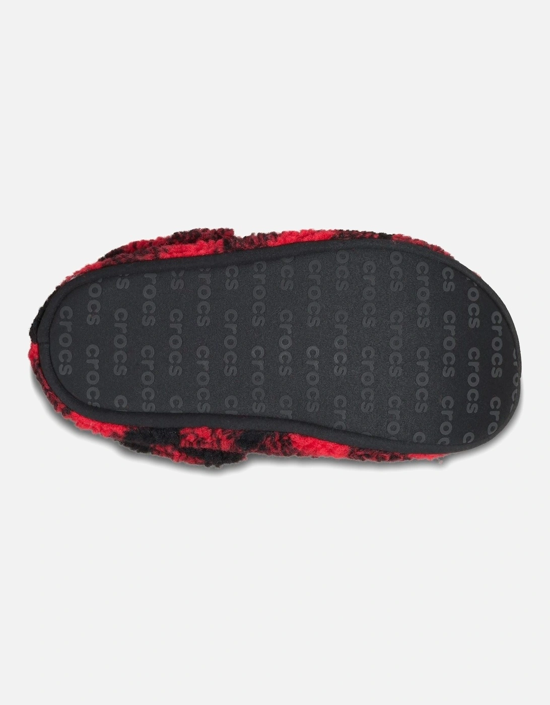 Classic Cozzzy Polyester Men's Varsity Red/Black Slippers