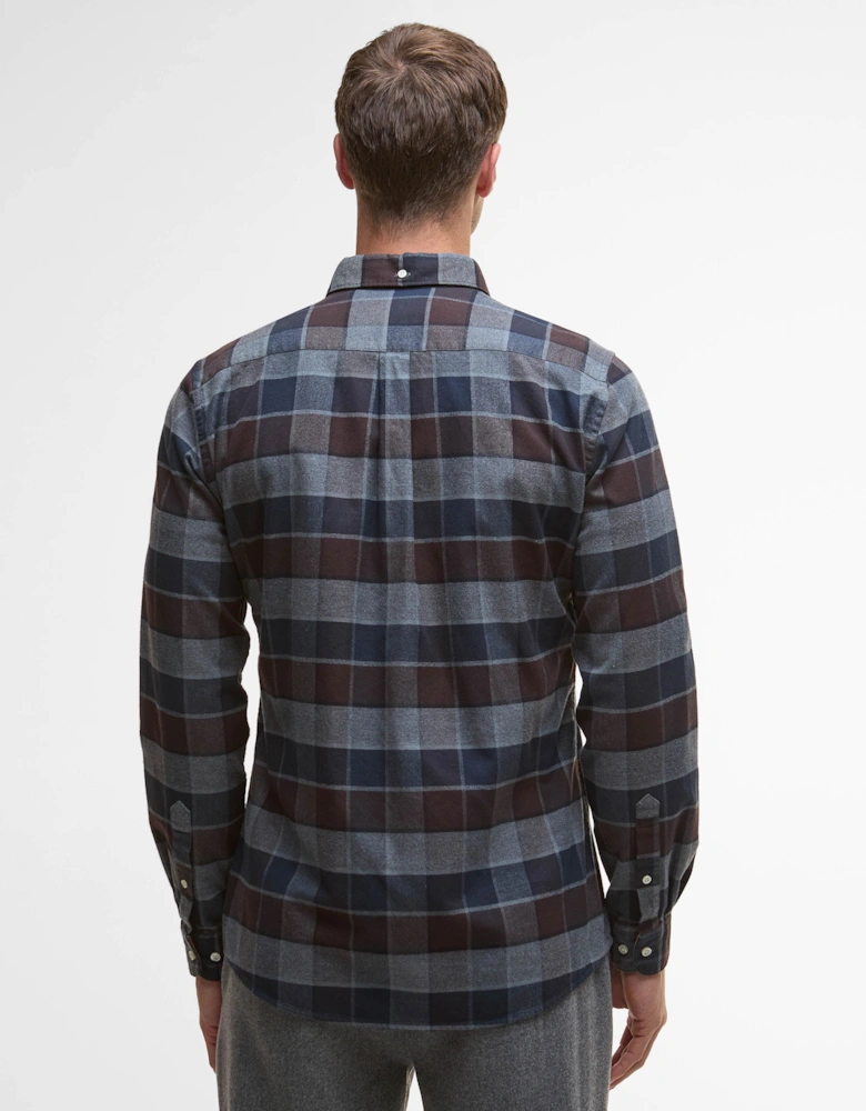 Valley Tailored Mens Shirt - Dark Oak