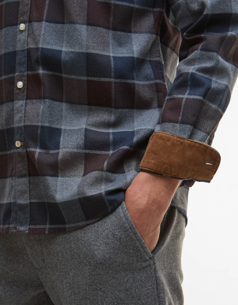 Valley Tailored Mens Shirt - Dark Oak