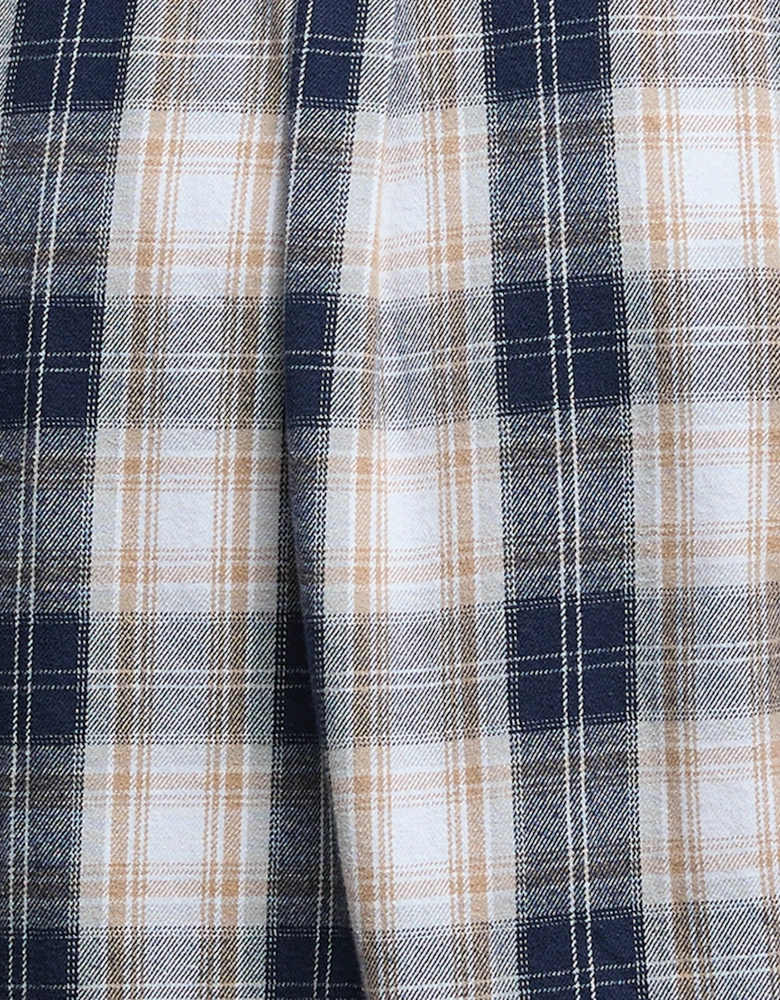 Sillwith Mens Tailored Checked Shirt - Ecru