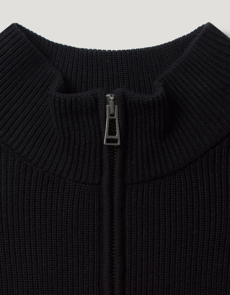 Commander Mens Quarter Zip Jumper - Black