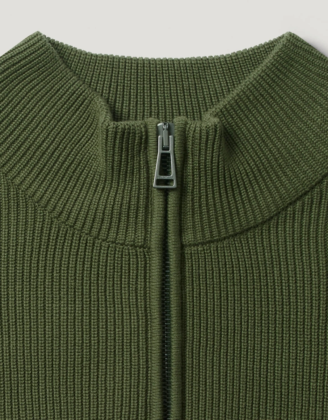Commander Mens Quarter Zip Jumper - True Olive