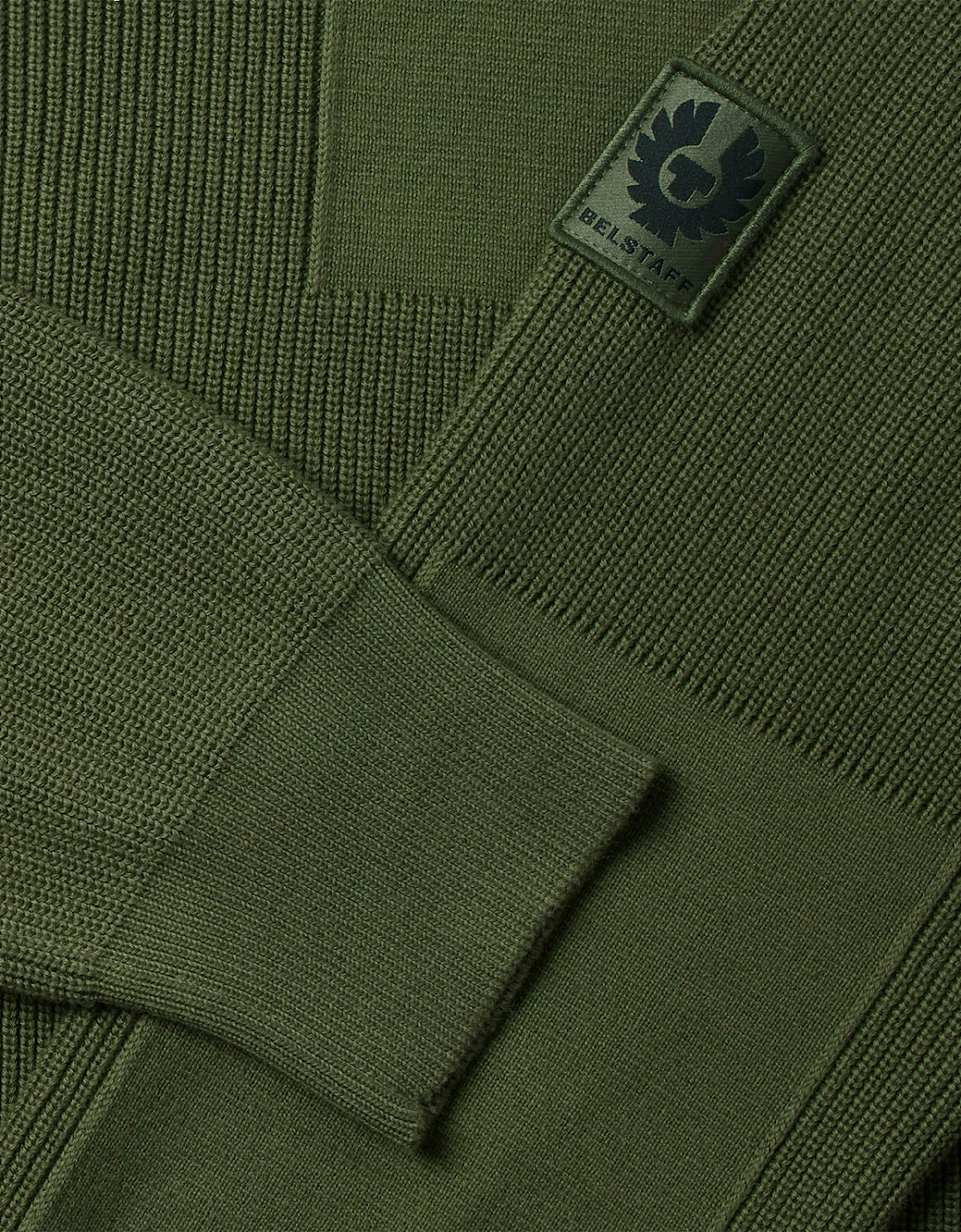 Commander Mens Quarter Zip Jumper - True Olive