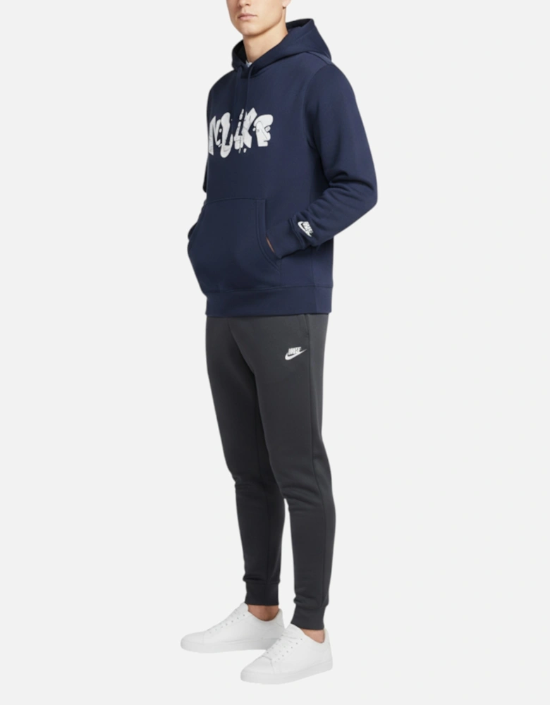 Mens Hoodie Fleece Graphic Pullover Cotton