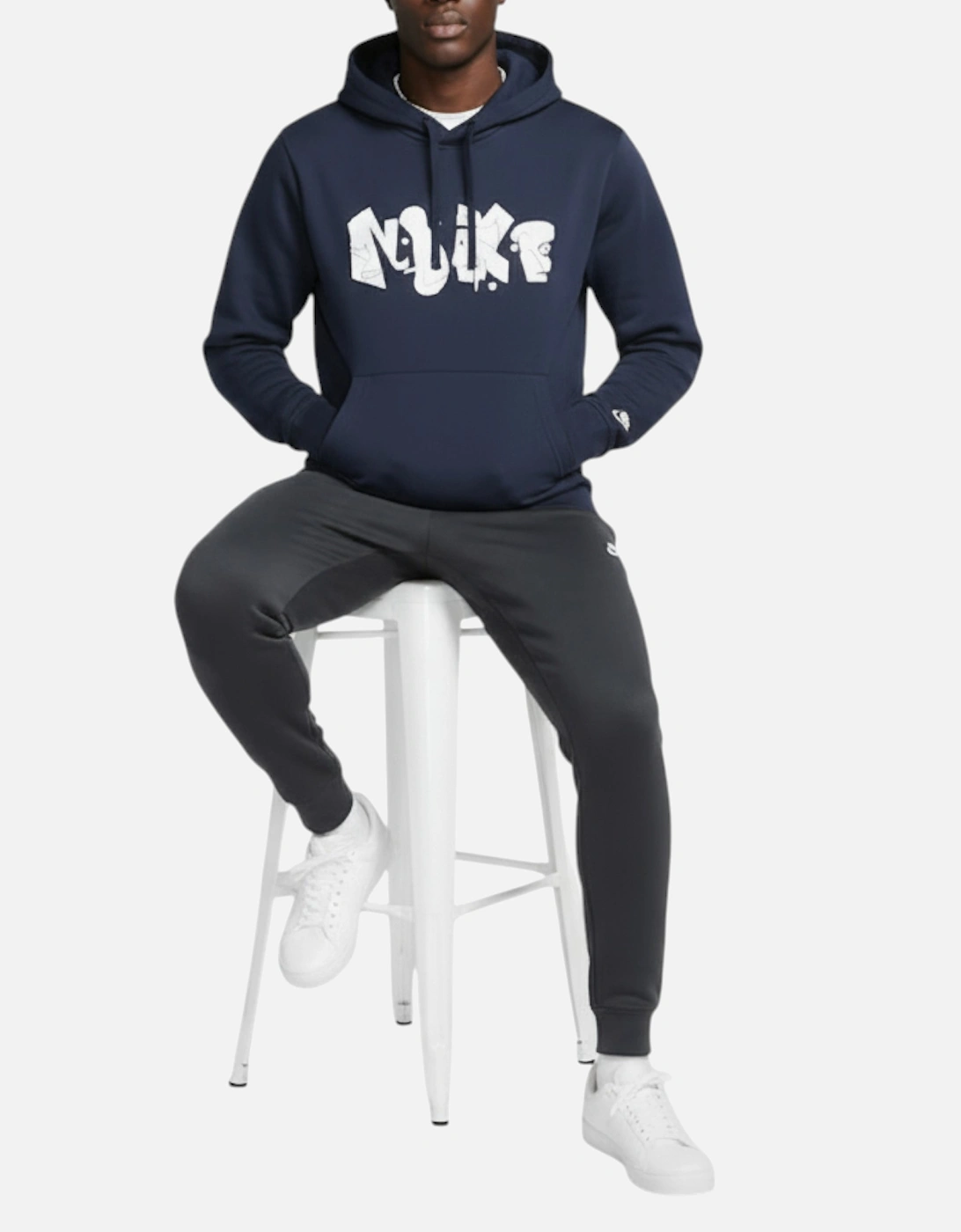 Mens Hoodie Fleece Graphic Pullover Cotton