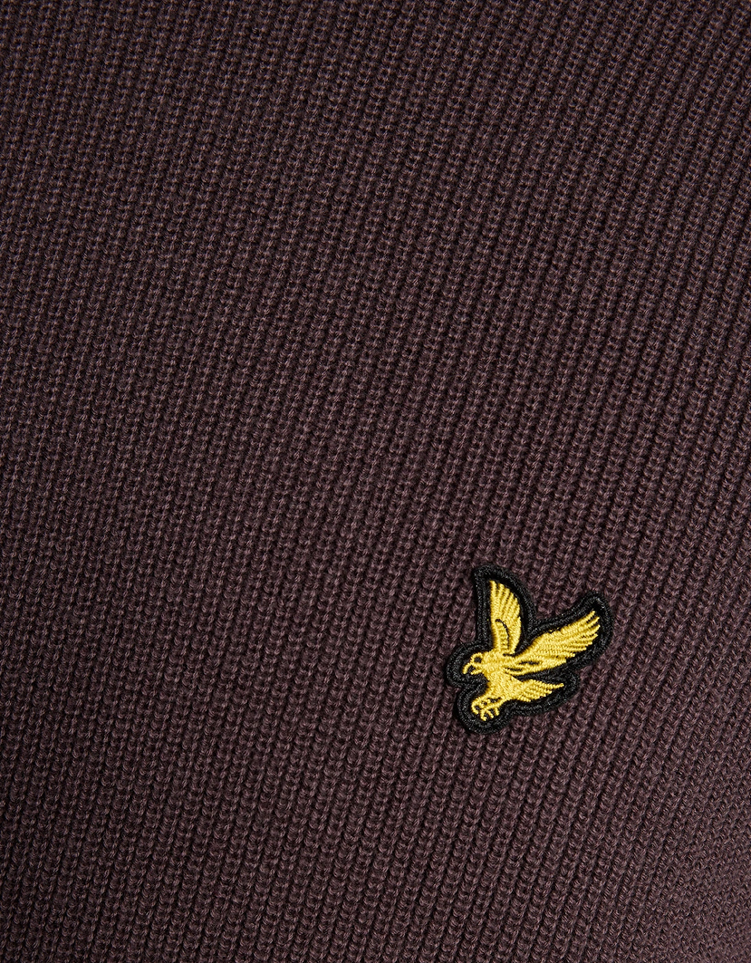 Lyle & Scott Engineered Rib Crew Neck - X863 Espresso