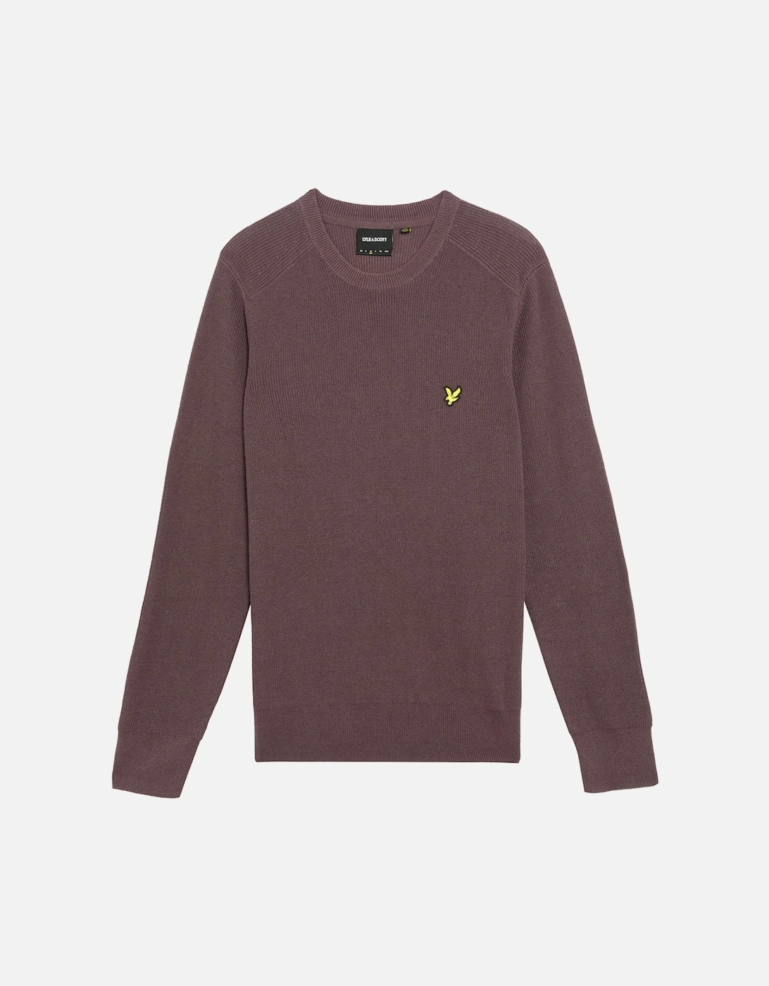 Lyle & Scott Engineered Rib Crew Neck - X863 Espresso