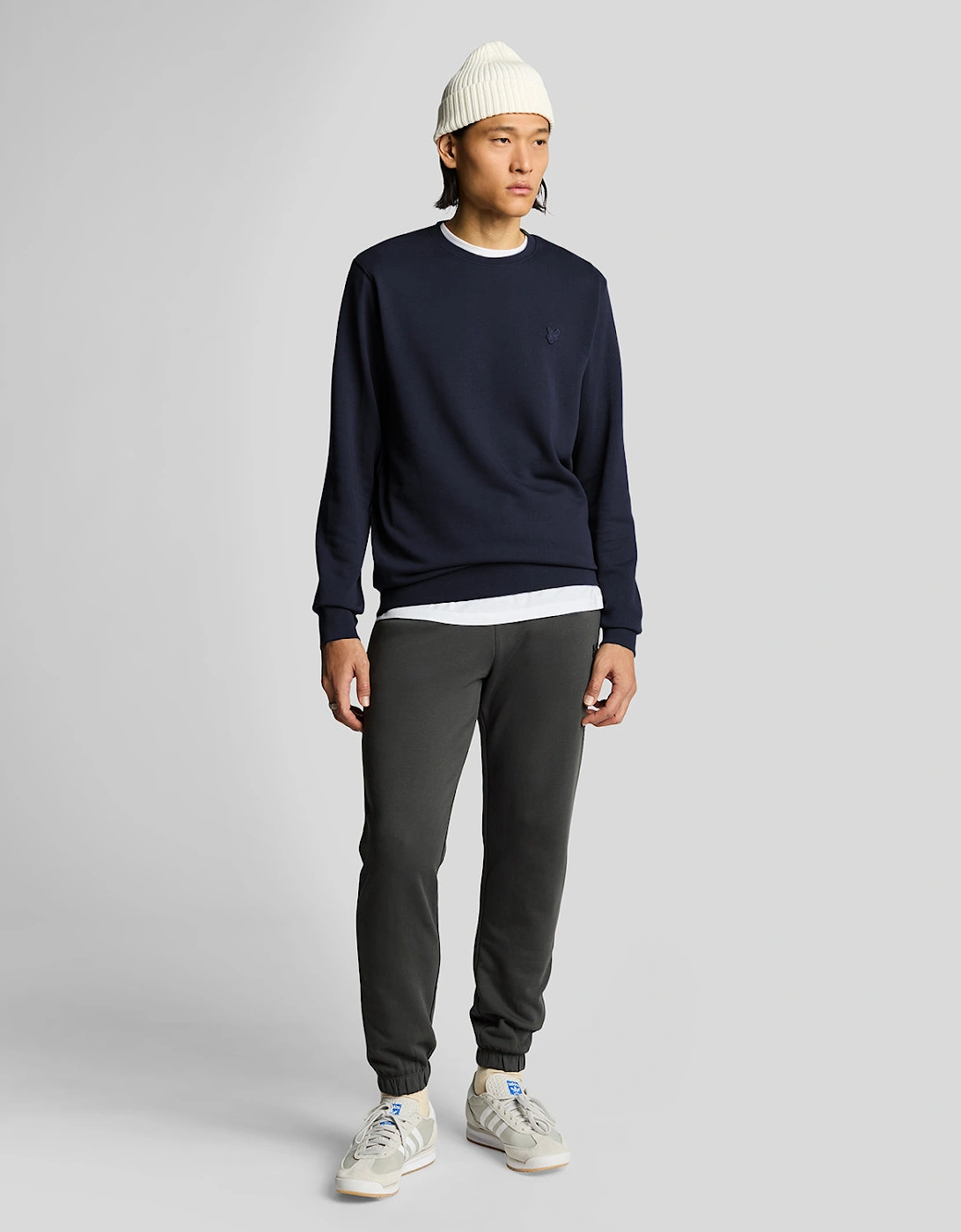 Lyle & Scott Superfine Crew Neck Sweatshirt - Z271 Dark Navy