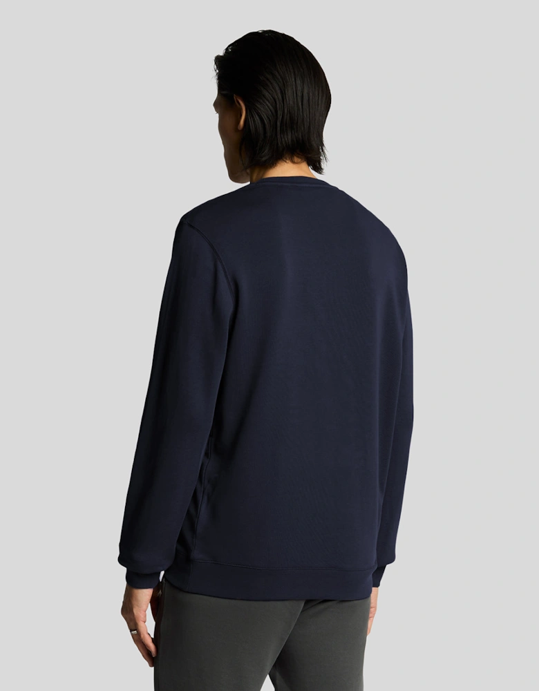 Lyle & Scott Superfine Crew Neck Sweatshirt - Z271 Dark Navy