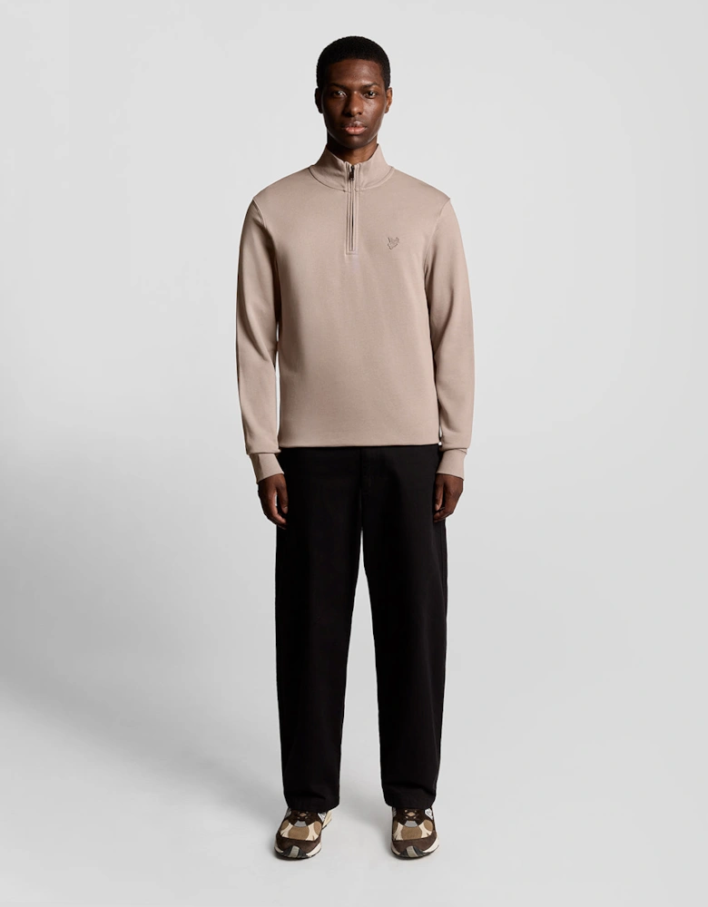 Lyle & Scott Superfine Quarter Zip Sweatshirt - X893 Fife