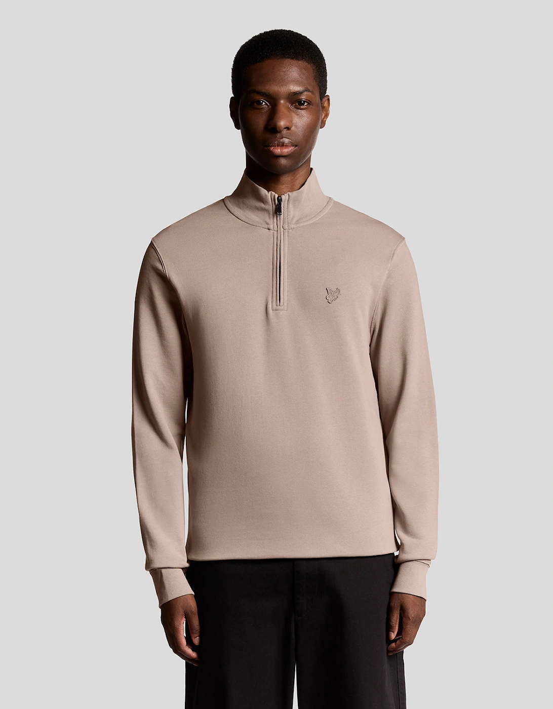 Lyle & Scott Superfine Quarter Zip Sweatshirt - X893 Fife, 7 of 6